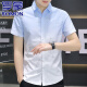 
ROMON high-end ice silk cool short-sleeved shirt for men 2025 summer casual half-sleeved square collar free iron shirt for men 844 green L
