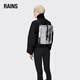 Rains trendy backpack schoolbag for women small lightweight outdoor commuting backpack/13010 Midnight black