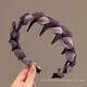Dingjing headband light luxury women's 2025 new elegant purple high skull hair hole headband high-end face wash hairpin headwear