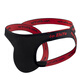 
Thong sexy one rope large men's thong belt nightclub sex Japanese style hollow big bag E. Black one piece M Weight 120-130Jin [Jin equals 0.5 kg]