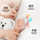 HIHIDEFRIENDS baby silicone molar stick chewing glue small month old baby anti-eating hand artifact training handshake grasp oral teething gum ice plum powder