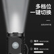 One-click flashing motorcycle flashlight portable strong light long-range self-defense outdoor mini three-eyed monster AX360 1 three-eyed monster flashlight multi-speed adjustment + portable back clip