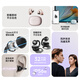 Edificador COMFO Clip Q Clip de oído Auriculares Bluetooth Abierto Interpretación simultánea aplicable a Apple, Huawei, Xiaomi Oppo Mobile Rose Gold