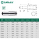
Shida Zhongfei extended sleeve head 16/17/18/19/21/22mm open thickened medium and fast sleeve tool 12401 10mm series 6 angle long sleeve 8mm
