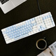 
Hewu mechanical keyboard K845 wired blue and white double-paired powder for girls fashionable and simple high-value office pink and white double-paired + G102 official standard No 104 keys red axis