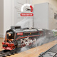 Télécommande électrique à vapeur piste de train piste de train vert voiture pour enfants