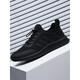 ROOBEN luxury high-end brand men's shoes new sports shoes trendy mesh breathable men's casual shoes work shoes men black 9851 (spot quick delivery) 39