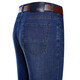 Lilang summer thin men's jeans business loose straight casual pants cotton jeans medium large size trousers men 3886 medium blue 29