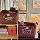 Yonghuan Panier de rangement tissé à la main Imitation Snack Roard Panier de rangement de jouets Multi-fonction Ornements de rangement ajout de la saucisse 3884cm