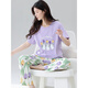 Yalu pajamas for women in summer cotton short-sleeved trousers cartoon sweet girl summer home clothing set Z9711 Woodpecker genuine XL [recommended 120-140Jin [Jin equals 0.5 kg] wear]