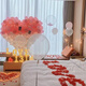 Huaiyin Simulated Rose Petal Wedding Hand Sprinted Wedding Mariage Room Ktv Bar Confestion proposition de la Saint-Valentin Décoration décoration du lac Bleu 50 Pieces [Installation comprimée]