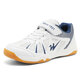 
Double Star Badminton Shoes Children's 6-13-year-old boys and girls' professional mesh breathable competition sports shoes for youth table tennis shoes white and blue 36