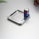 Dele stainless steel square plate barbecue plate fish plate steamed rice plate food tray baking plate commercial rice plate vegetable plate square shallow square plate 45*45*2