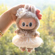 Robe de bébé Labubu pour boutons floraux et jupe moelleuse pour le printemps petite robe de mariée parfum avec colle de colle de colle de poupée