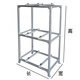 Air-conditioning outdoor unit floor-standing bracket saves space, floor-standing double-layer stacked shock-absorbing, shock-proof and noise-reducing air-conditioning outdoor unit rack (3 layers) length 80cm wide 40cm high 150cm suitable for 1-1.5 horses