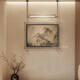 
Pupan aesthetic decorative painting lighting painting new metal hanging rod luminous mural living room teahouse with light mural A style 90*13578*63 with light model