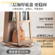 Ju Shangxiu full-body mirror floor-standing mirror 360-degree rotating makeup mirror cabinet Jewelry cabinet storage cabinet storage cabinet dressing mirror [upgraded rotary model] 6227 black walnut color [single assembly