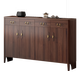 Yi [Marke] Neues chinesisches Holzschuhschrank mit großer Kapazität gleicher Art Partitionspeicherschrank Wohnzimmerschrank Schwarz Länge 1050 Breite 340 Höhe 1010 Granular Board Gummi Holz Selbstinstallation