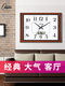 Wohnzimmer Wanduhr Stille Schlafzimmer Büro Hanging Tisch Einfacher Kalender Uhr Haushaltsquarzuhr Perpetual Kalender 6626 Silbergrau Einfach 4934 cm