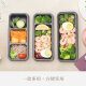 
Poplar flower 500ml disposable rectangular lunch box Japanese long strip single grid lunch box double three grid lunch box egg tart pack 50 sets 1047 dark brown two grid box with lid 50 sets