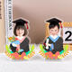 三栖虎学习激励桌面摇头摆件diy定制照片娃娃学生幼儿园中高考毕业立牌 摇头单人897款太阳能电池双用款