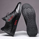 Mishide men's invisible inner height increase shoes 6 to 8 cm men's inner height increase cm autumn new breathable trendy casual shoes black flat leather 9903 size 37