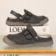Sandalen Herren trendy Outdoor Sports Kleidung Bag-Toe Casual Schuhe Pantoffeln 2025 Neue Sommer atmungsaktiven Männer Beachschuhen braun [Mikrofaserleder A673] 40