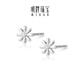 Ming brand jewelry platinum Pt950 white gold daisy earrings gift for women BFH0117 platinum earrings about 0.54 grams