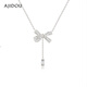 AJIDOU Ajidou 925 silver necklace bow birthday gift for girlfriend, best friend, wife and mother's birthday