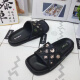 玛莎玛索 MSMS2025夏季凉拖鞋女夏季时尚百搭居家洗澡防滑外穿拖鞋9755-5 黑色 35