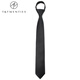 T/Twenties women's tie decoration women's suit shirt black tie women's short style without hitting small blue red short zipper style women's zipper tie + tie clip_AK6167-L-C