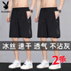 
Playboy (2 packs) ice silk casual five-point shorts men's summer thin beach pants quick-dry loose sports pants black + grey [two packs] quick-dry ice silk XL Recommended [105-120Jin [Jin equals 0.5 kg]]