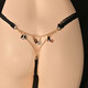Ropa interior de perla sexy de tanga sexy transparente pequeño estilo de fragancia seducir al club nocturno de moda para hombres calzoncillos para mascotas para mascotas de encaje (perla) 80-150jin [Jin iguala 0.5 kg] envoltura de huevo