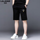 Lilang Herren Casual Shorts Herren 2025 Neuer Sommer Dünnstil Vielseitiger Sport schnapptrocknen Männerfünf-Punkte-Hosen Schwarz 13067 m 165 (geeignet für Gewicht 90-120 Jin [Jin gleich 0,5 kg])