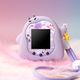 Tamagotchi uni mascota electrónica Purple Little Devil Silicone Cubierta protectora para pegatinas Educación temprana UNI Pink Little Devil Cover - Ded Stickers and Hands