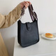 Premium strukturierte Frauentasche 2025 Neues modisches Crossbody-Tasche französische Breitbandpendler One-Shoulder Eimer Bag Schwarz