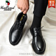 Western Region Camel Summer Herren Lederschuhe Geschäft formelle Soft Sohle bequeme Arbeit lässig Wide Foot Herrenschuhe Dicke Sohle große Kopfanzugschuhe 15262 geschlagen Black Hohlhöhle Schuhe-Camel 38