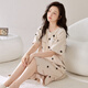 
Summer, baby, show off nightgown for women in summer with breast pads, extra long style to ankle long skirt for delivery, can be worn with a dress with short sleeves pure cotton pajamas X12529 M