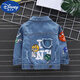 Disney Boys Denim Jacket 2025 New Children's Clothing Children's Lapel Long Sleeve Jacket Baby Spring and Autumn Denim Jacket C212 Spring Denim Jacket 150 cm