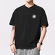 OLJ International Luxury Brand Short Sleeve T-shirt Men's Loose Embroidery Summer 2025 New Micro Loose American Casual Henry Collar White XL
