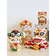 Qianqiu Dream New Year Series assemblé Insérer des blocs de construction Toyments Ornements Chinois Style Dance Lion Lion Lion Small Grain Boy and Girl Year of the Snake Gift Green 9272 Yang Huiyi