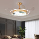 Opple Lighting es adecuada para Light Invisible Luxury Gold Electric Ventilador de ventilador de techo Ligero Salón de la sala del hogar Comedor del dormitorio 1047 Gold-42 pulgadas Remoto Remoto