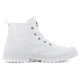 PALLADIUM Pampa everyday versatile non-slip, wear-resistant and breathable high-top canvas shoes, same style for men and women, white 41
