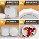 Rice husk disposable dinner plate food grade thickened high temperature resistant dish dish household high-end biodegradable 8-inch round dish/dish (deep plate) 100 pieces