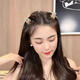 Korean style sweet girl side broken hair clip bow high ponytail hair clip atmospheric bangs clip champagne color bow bangs clip set