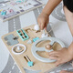 Maria Montessori Montessori Early Education Education Toue bébé Bank Barged Wheater Toy Toy Children Simulation Conduite sur la maison Wall House Direction du volant Fun Fun Game