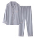 Connorton 2025 Nouveau pyjamas pour hommes à manches longues coton pur et automne quatre saisons universelles adolescents pour adolescents pour garçons de coton coton coton pur mènes g693 l hommes (hauteur suggérée 170, poids 10