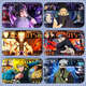 
Naruto Sasuke Ha Fengmura Gate High-Precision Student ID Card Case School Card Bus Card Meal Card with Lanyard Brand M12154 Tobirama Card Case + White Bracelet