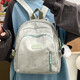 Kindergarten fashion cute little schoolbag girl girl baby lightweight 3 to 6 year old children waterproof fashionable backpack green with hanging in