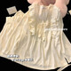 
Sangqin spring and autumn style pajamas with chest pads for women in summer short-sleeved three-piece set 2025 new long-sleeved trousers home clothes 9923 pink [with chest pads] M [Suggested to wear weight 80-100 Jin [Jin equals 0.5 kg]]